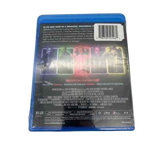 Terminal Blu-Ray Disc 2017 New Sealed Not Rated Margot Robbie Simon Pegg - Picture 2 of 3